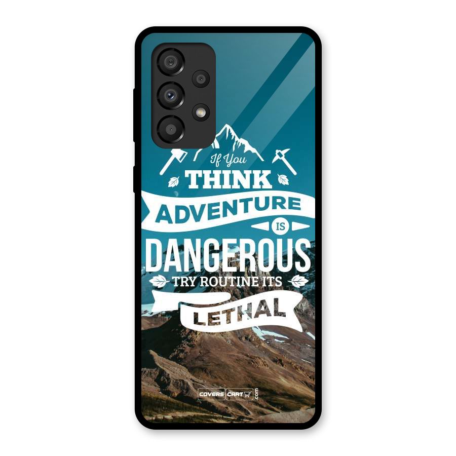 Adventure Dangerous Lethal Glass Back Case for Galaxy A33 5G