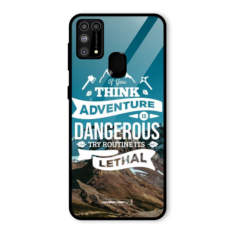 Adventure Dangerous Lethal Glass Back Case for Galaxy F41