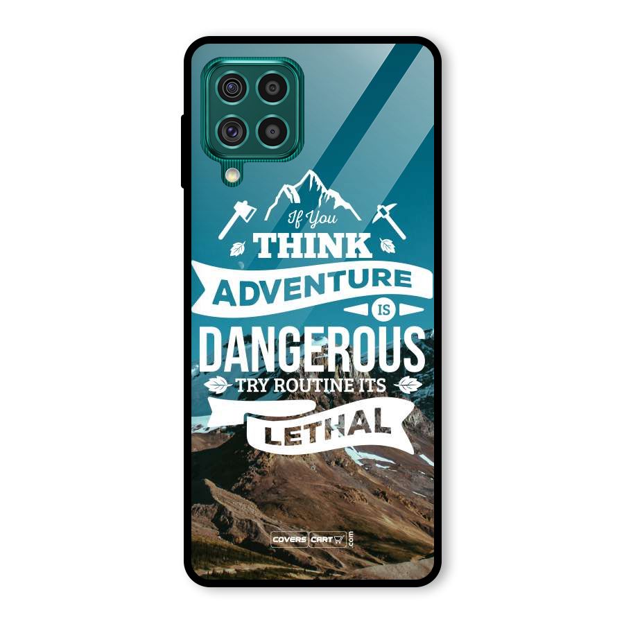 Adventure Dangerous Lethal Glass Back Case for Galaxy F62