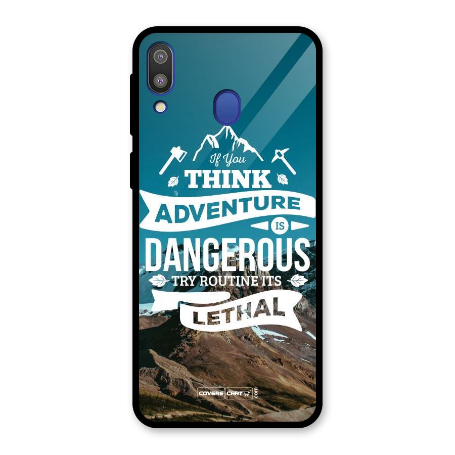 Adventure Dangerous Lethal Glass Back Case for Galaxy M20