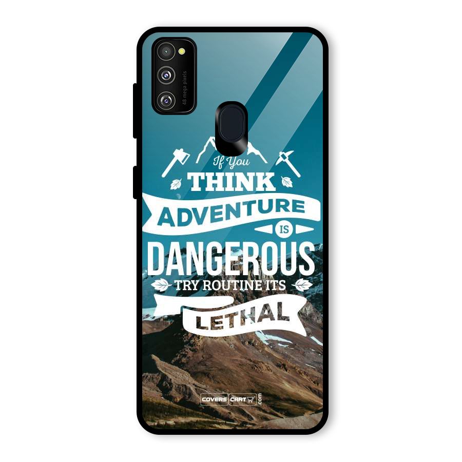 Adventure Dangerous Lethal Glass Back Case for Galaxy M30s