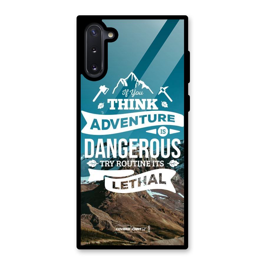Adventure Dangerous Lethal Glass Back Case for Galaxy Note 10