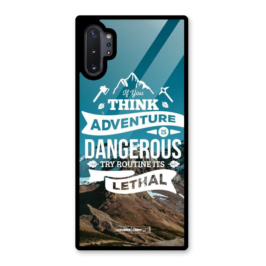 Adventure Dangerous Lethal Glass Back Case for Galaxy Note 10 Plus