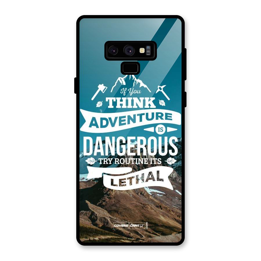 Adventure Dangerous Lethal Glass Back Case for Galaxy Note 9