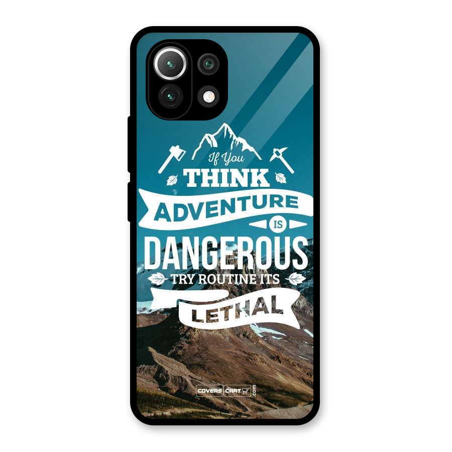 Adventure Dangerous Lethal Glass Back Case for Mi 11 Lite NE 5G
