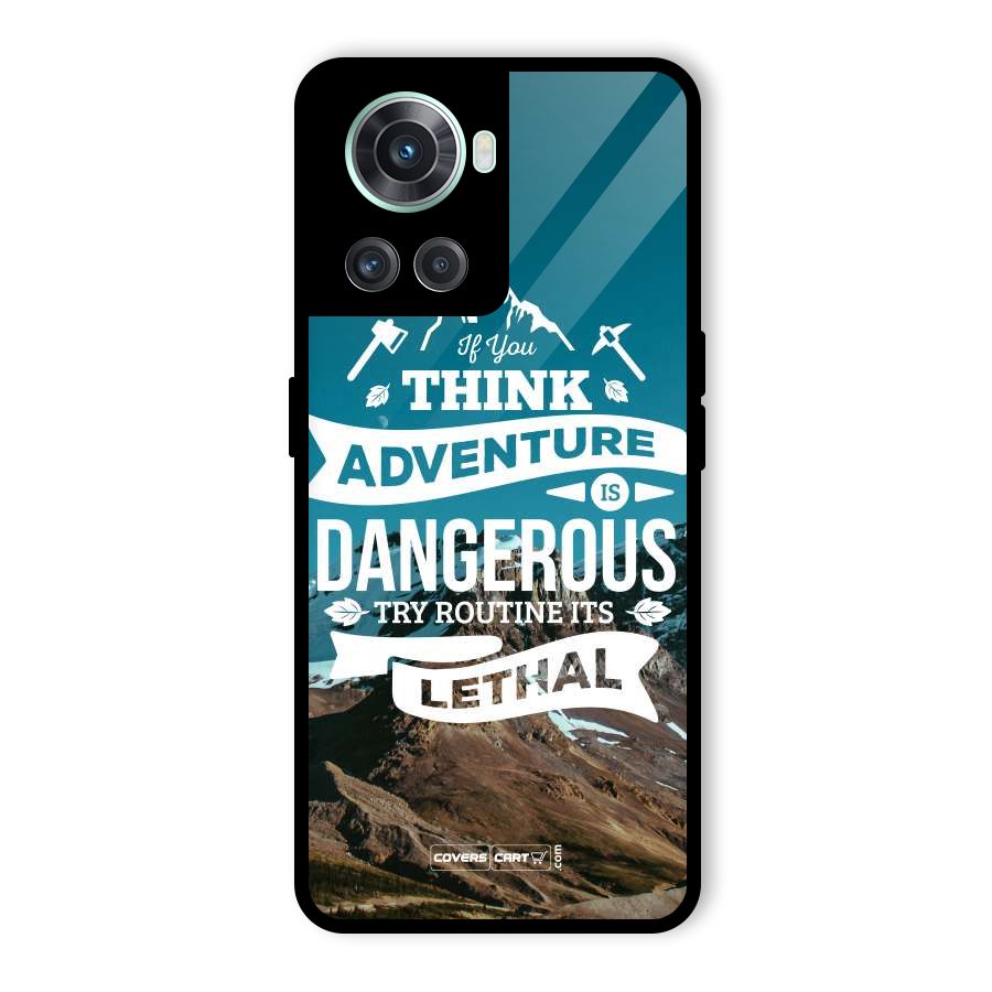 Adventure Dangerous Lethal Glass Back Case for OnePlus 10R