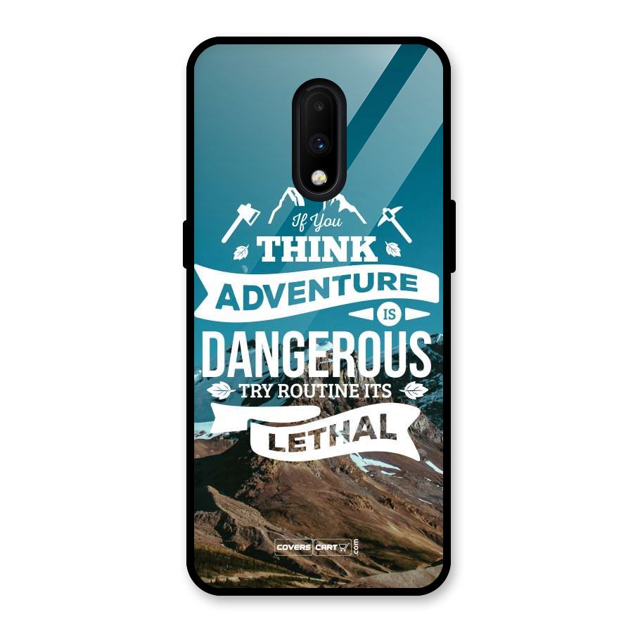 Adventure Dangerous Lethal Glass Back Case for OnePlus 7