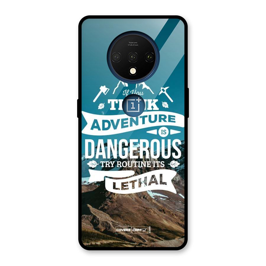 Adventure Dangerous Lethal Glass Back Case for OnePlus 7T
