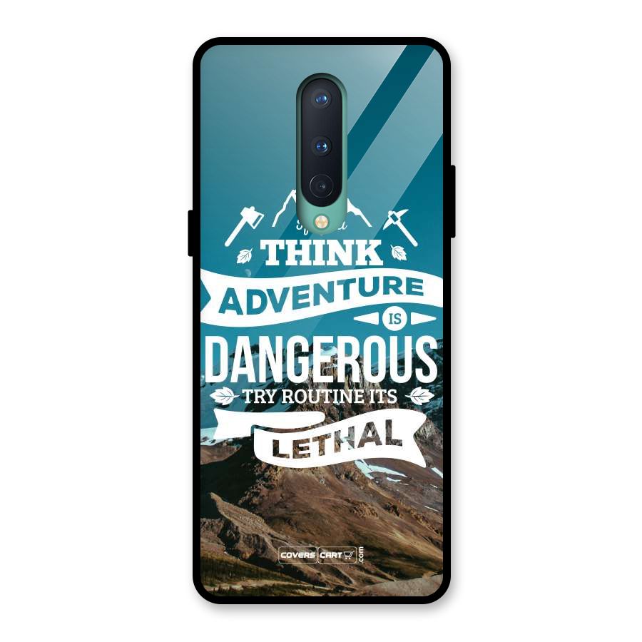 Adventure Dangerous Lethal Glass Back Case for OnePlus 8