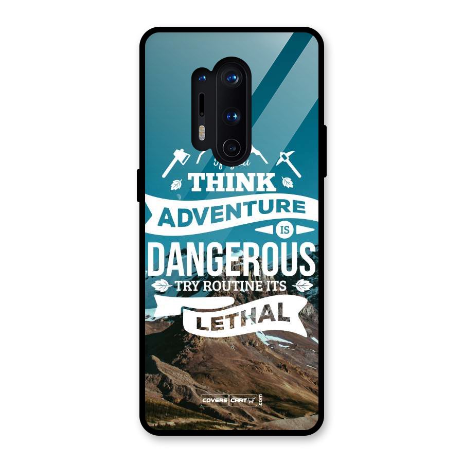 Adventure Dangerous Lethal Glass Back Case for OnePlus 8 Pro