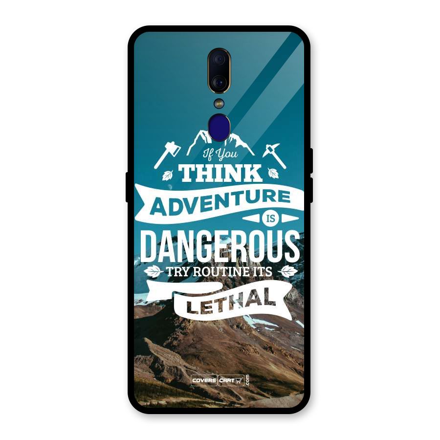 Adventure Dangerous Lethal Glass Back Case for Oppo F11