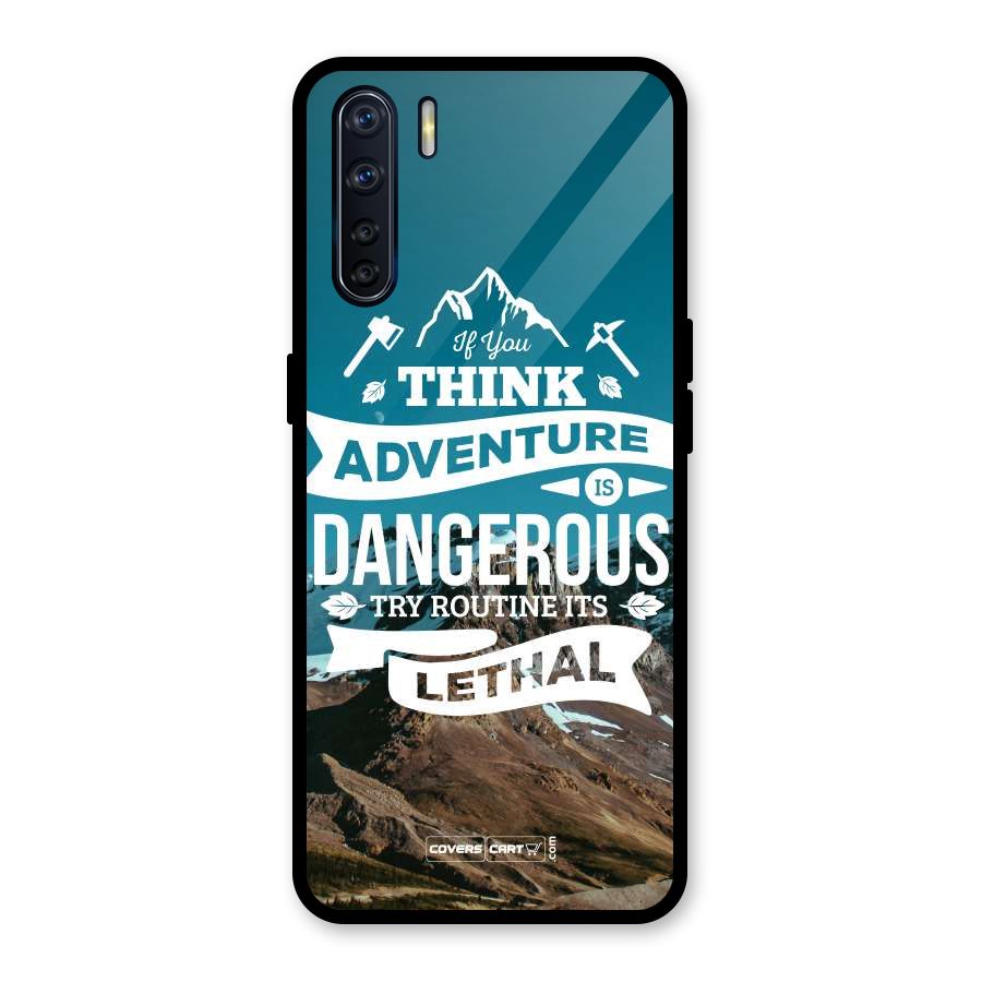 Adventure Dangerous Lethal Glass Back Case for Oppo F15