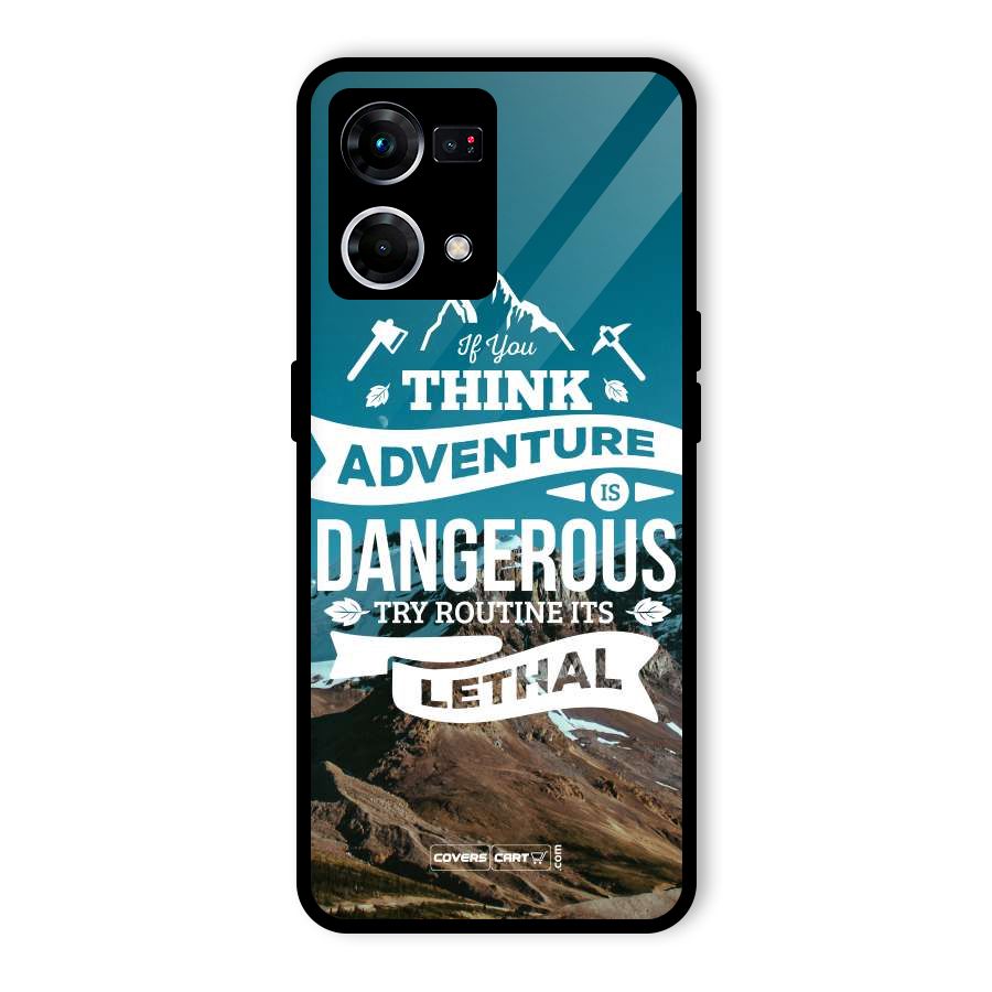 Adventure Dangerous Lethal Glass Back Case for Oppo F21s Pro 4G
