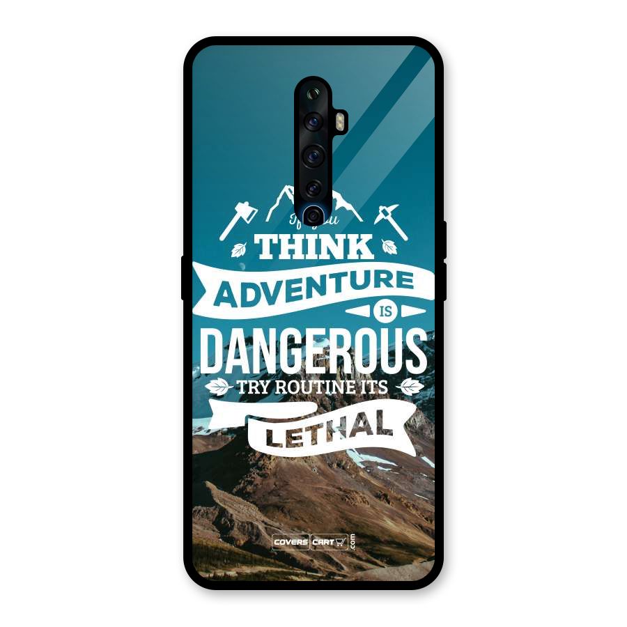 Adventure Dangerous Lethal Glass Back Case for Oppo Reno2 F
