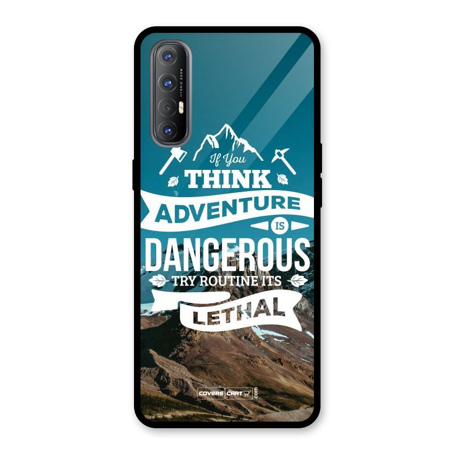 Adventure Dangerous Lethal Glass Back Case for Oppo Reno3 Pro