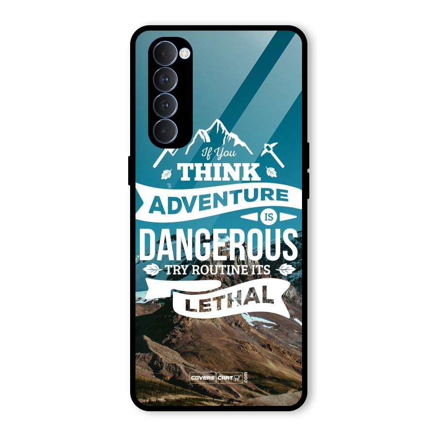 Adventure Dangerous Lethal Glass Back Case for Oppo Reno4 Pro