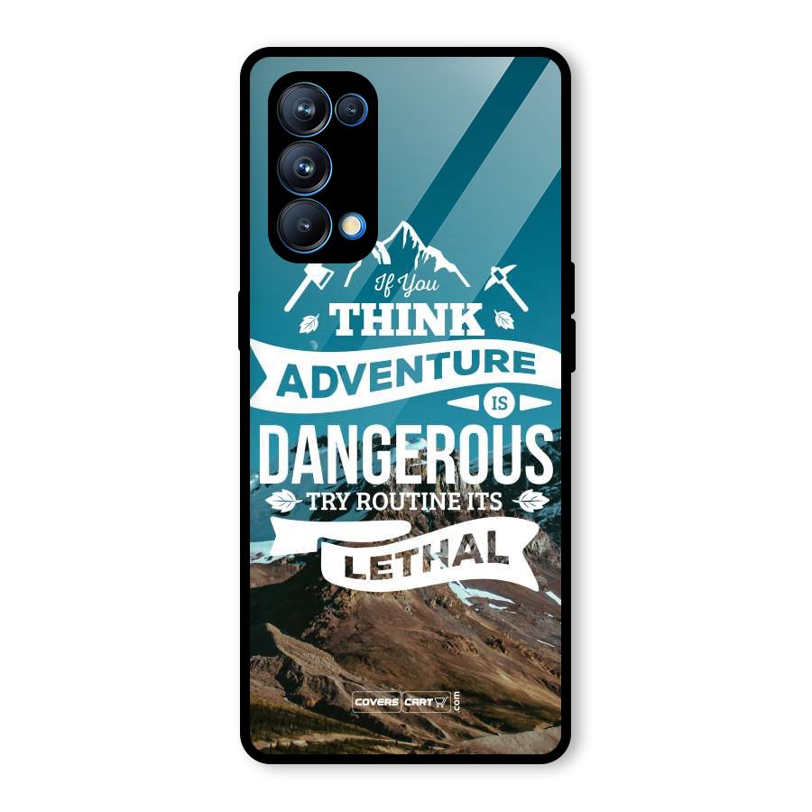 Adventure Dangerous Lethal Glass Back Case for Oppo Reno5 Pro 5G