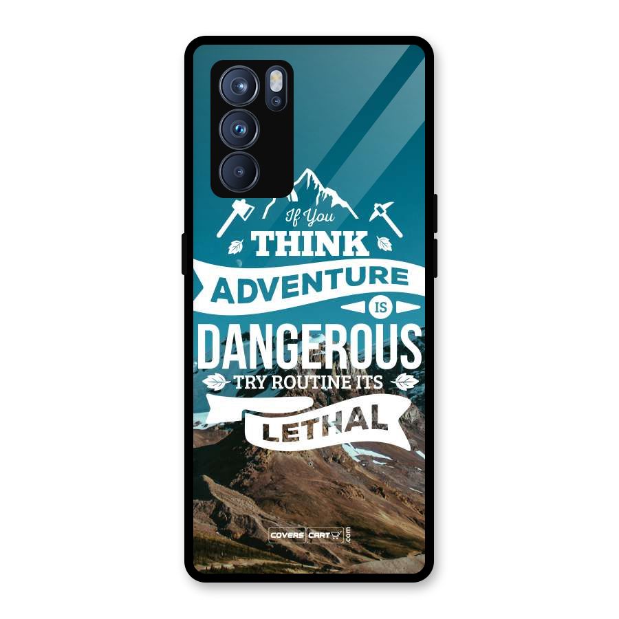 Adventure Dangerous Lethal Glass Back Case for Oppo Reno6 Pro 5G
