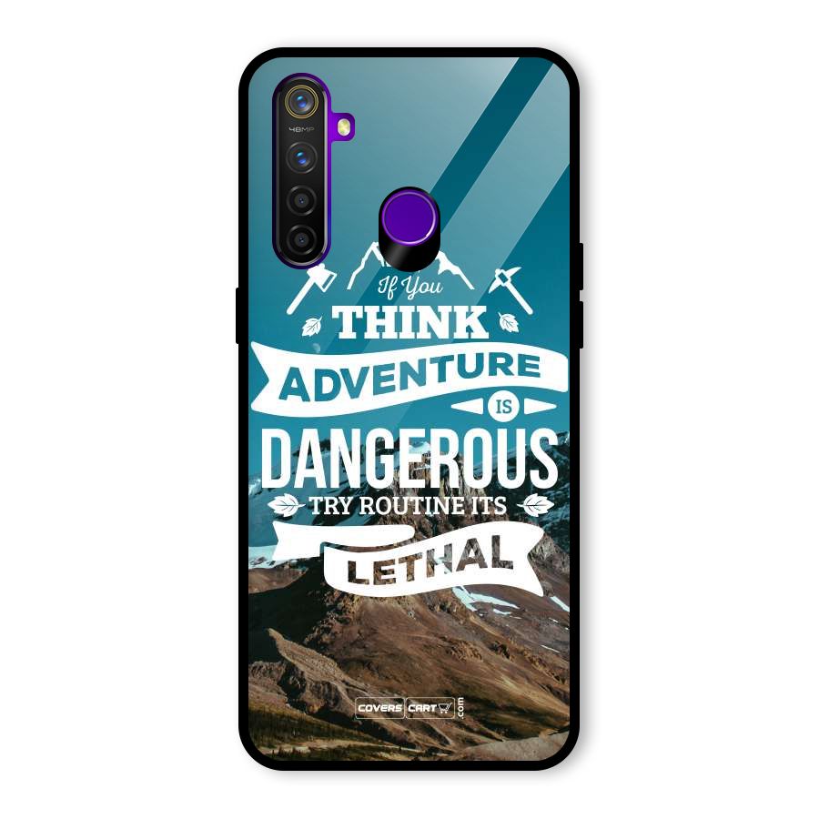 Adventure Dangerous Lethal Glass Back Case for Realme 5 Pro
