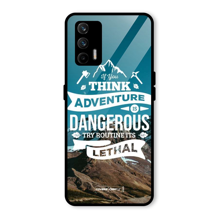 Adventure Dangerous Lethal Glass Back Case for Realme X7 Max