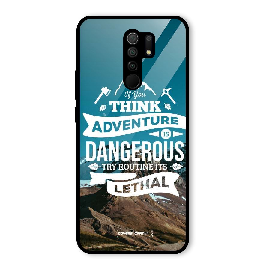 Adventure Dangerous Lethal Glass Back Case for Redmi 9 Prime