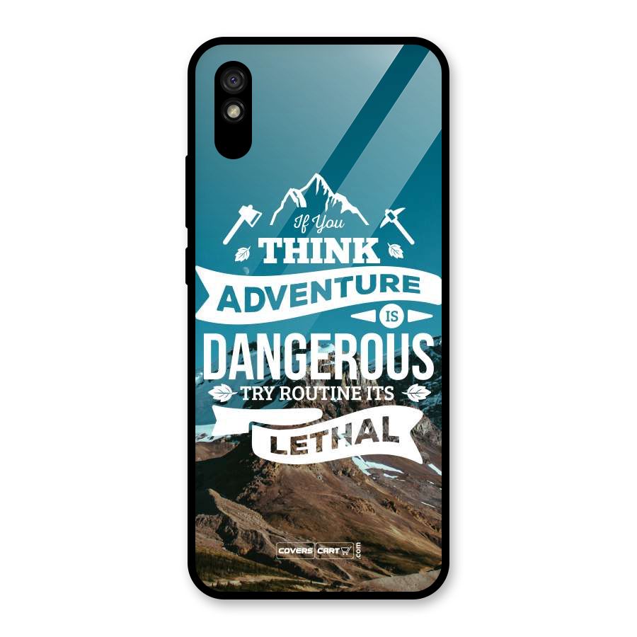 Adventure Dangerous Lethal Glass Back Case for Redmi 9i