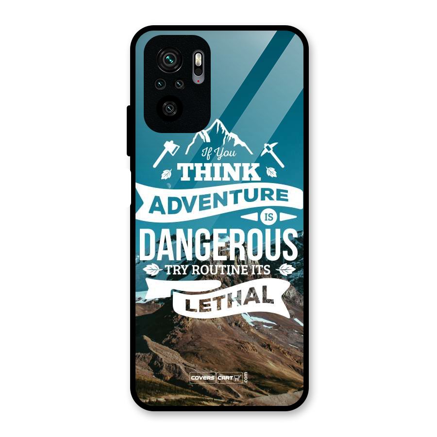 Adventure Dangerous Lethal Glass Back Case for Redmi Note 10S