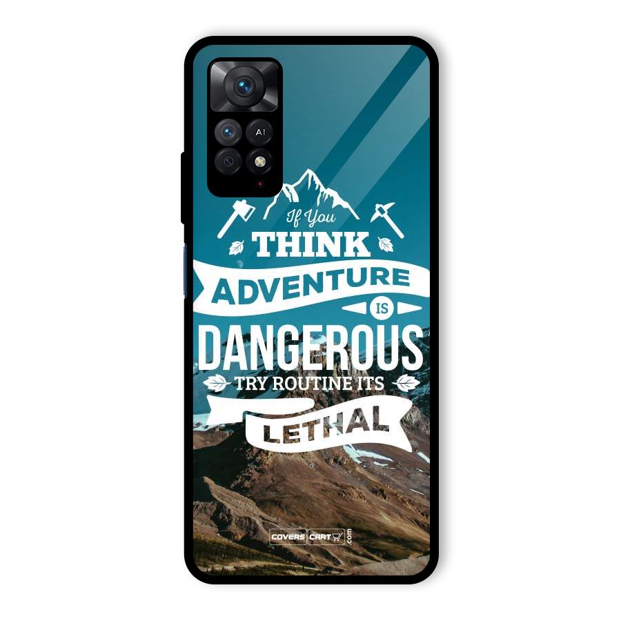 Adventure Dangerous Lethal Glass Back Case for Redmi Note 11 Pro