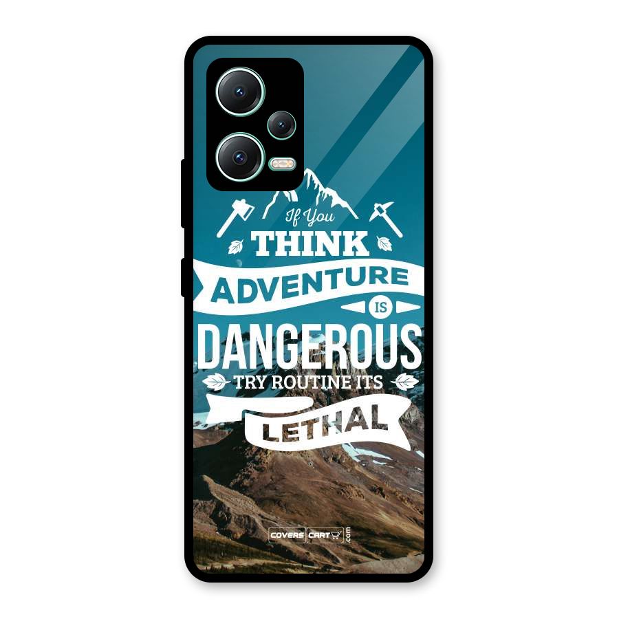 Adventure Dangerous Lethal Glass Back Case for Redmi Note 12 5G