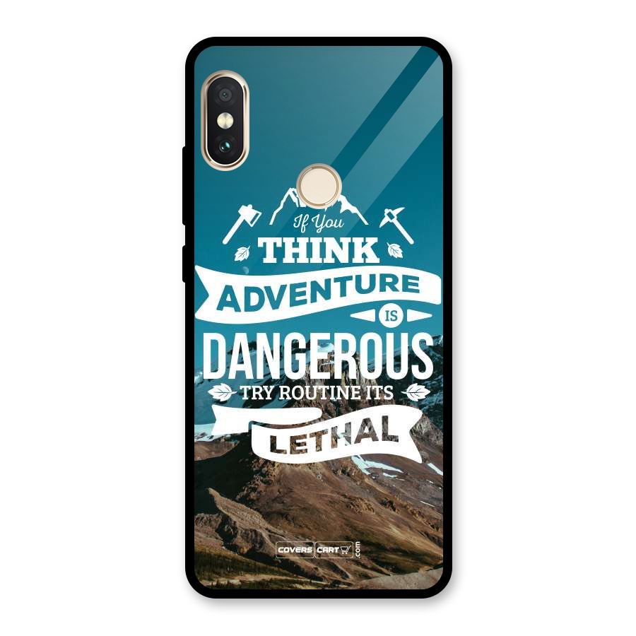 Adventure Dangerous Lethal Glass Back Case for Redmi Note 5 Pro