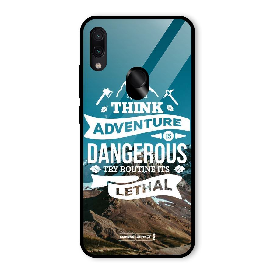 Adventure Dangerous Lethal Glass Back Case for Redmi Note 7S