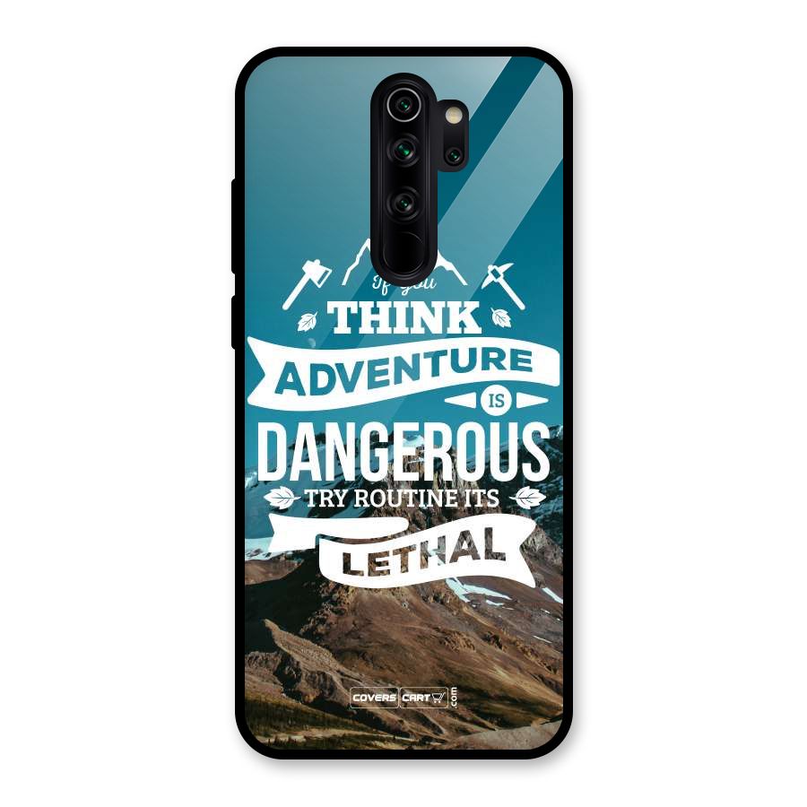 Adventure Dangerous Lethal Glass Back Case for Redmi Note 8 Pro