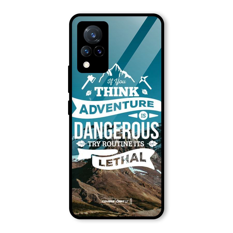 Adventure Dangerous Lethal Glass Back Case for Vivo V21 5G