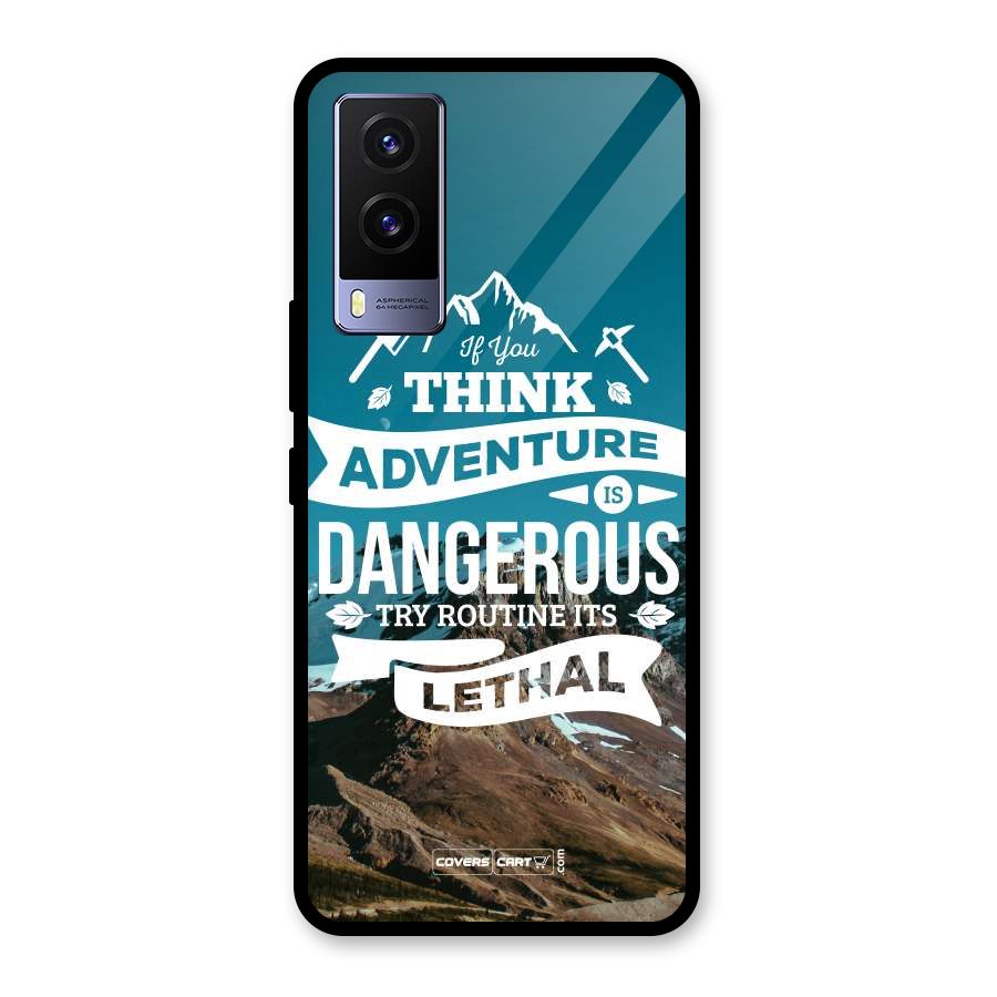 Adventure Dangerous Lethal Glass Back Case for Vivo V21e 5G