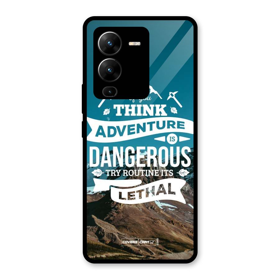 Adventure Dangerous Lethal Glass Back Case for Vivo V25 Pro