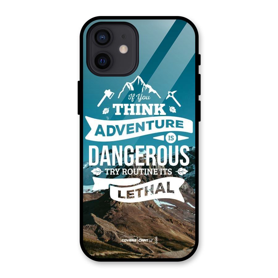 Adventure Dangerous Lethal Glass Back Case for iPhone 12