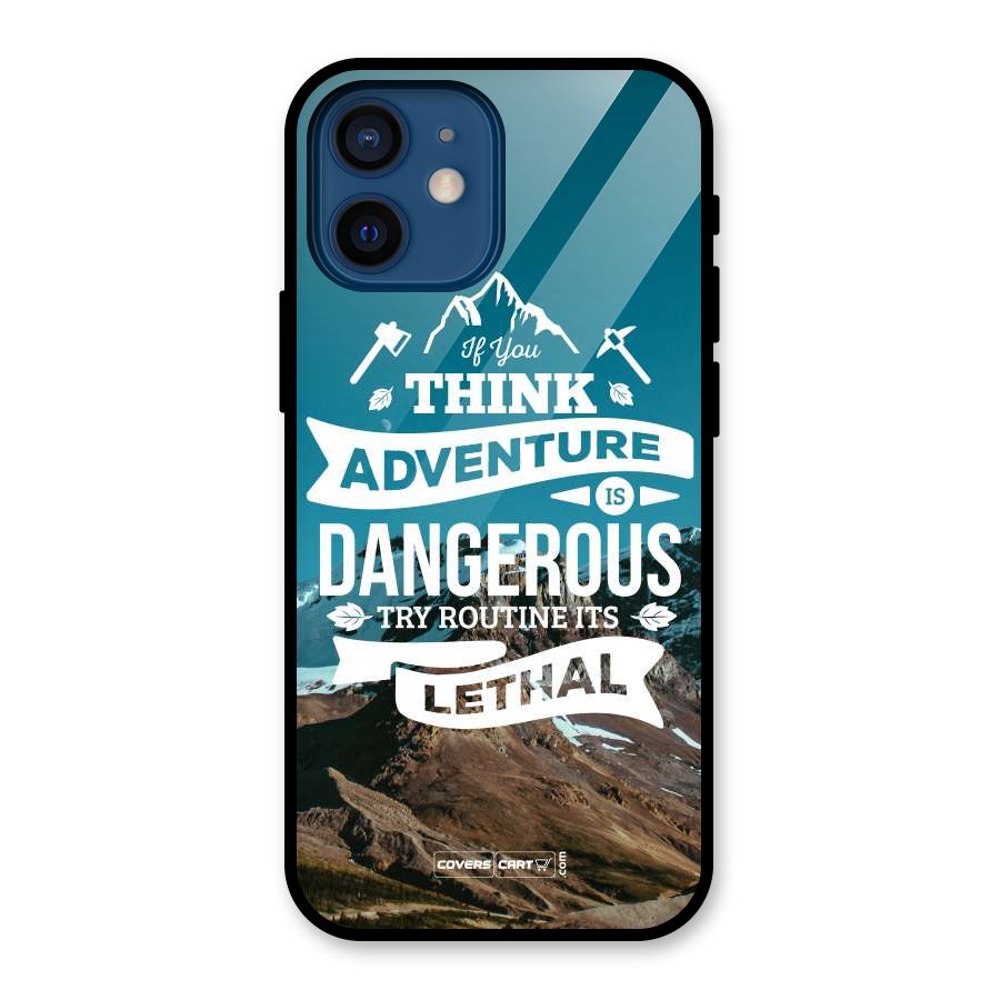 Adventure Dangerous Lethal Glass Back Case for iPhone 12 Mini
