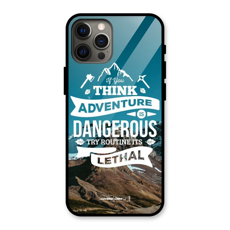 Adventure Dangerous Lethal Glass Back Case for iPhone 12 Pro Max