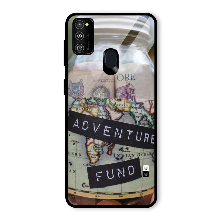 Adventure Fund Glass Back Case for Galaxy M30s