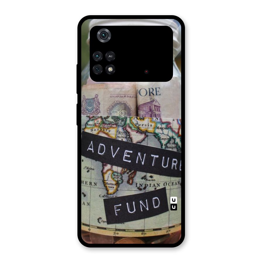 Adventure Fund Glass Back Case for Poco M4 Pro 4G