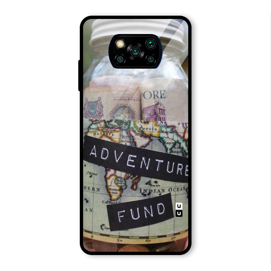Adventure Fund Glass Back Case for Poco X3 Pro