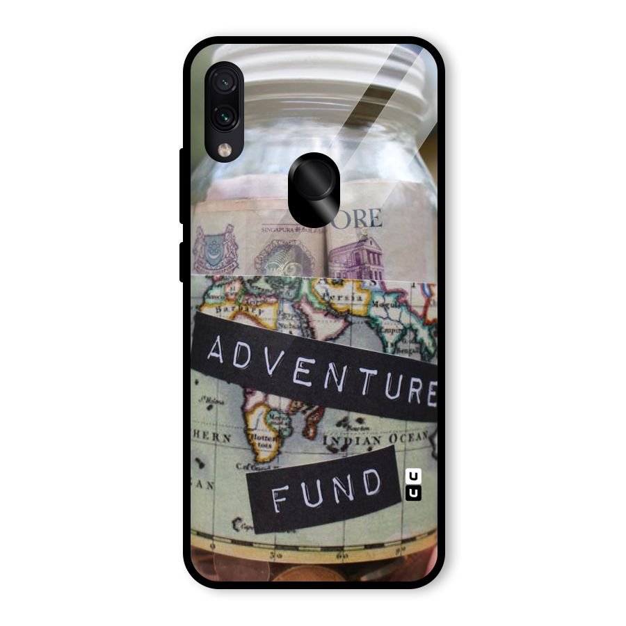 Adventure Fund Glass Back Case for Redmi Note 7 Pro