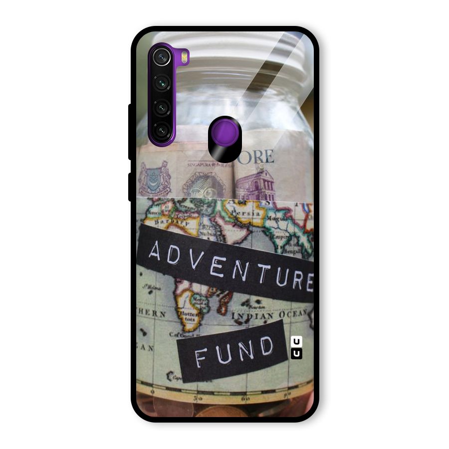 Adventure Fund Glass Back Case for Redmi Note 8