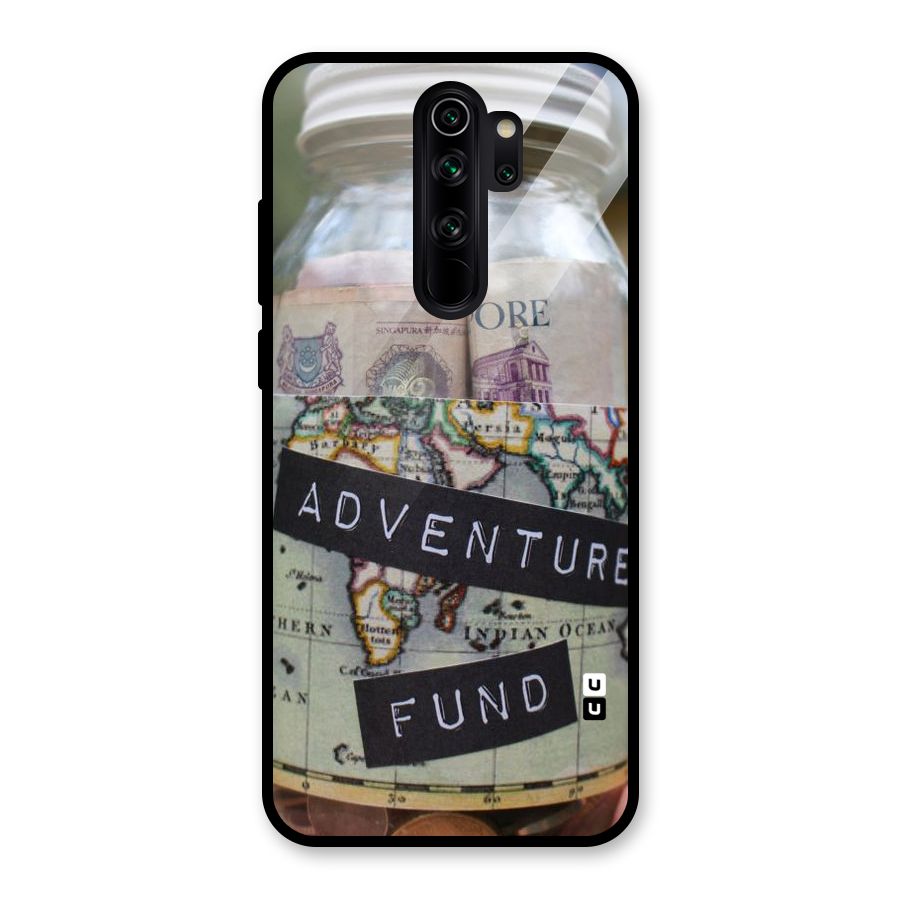 Adventure Fund Glass Back Case for Redmi Note 8 Pro