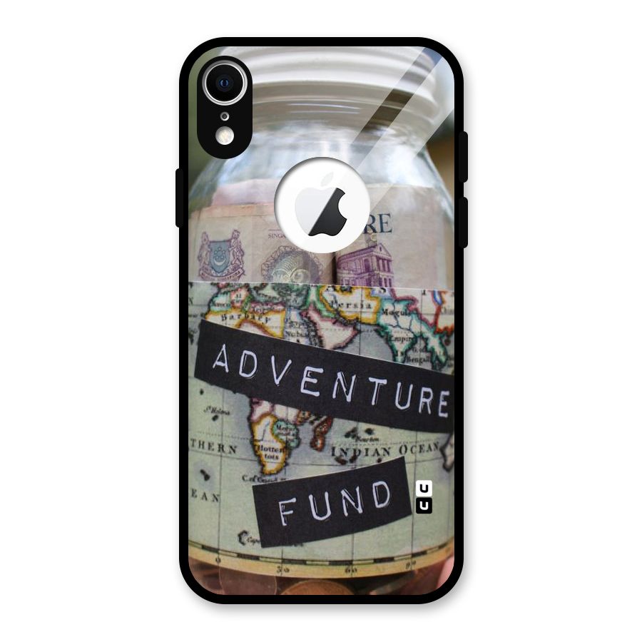 Adventure Fund Glass Back Case for iPhone XR Logo Cut