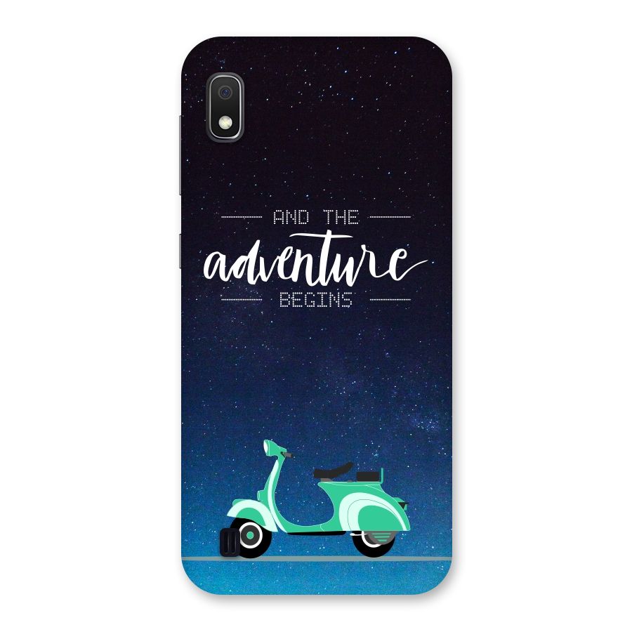 Adventure Scooter Back Case for Galaxy A10