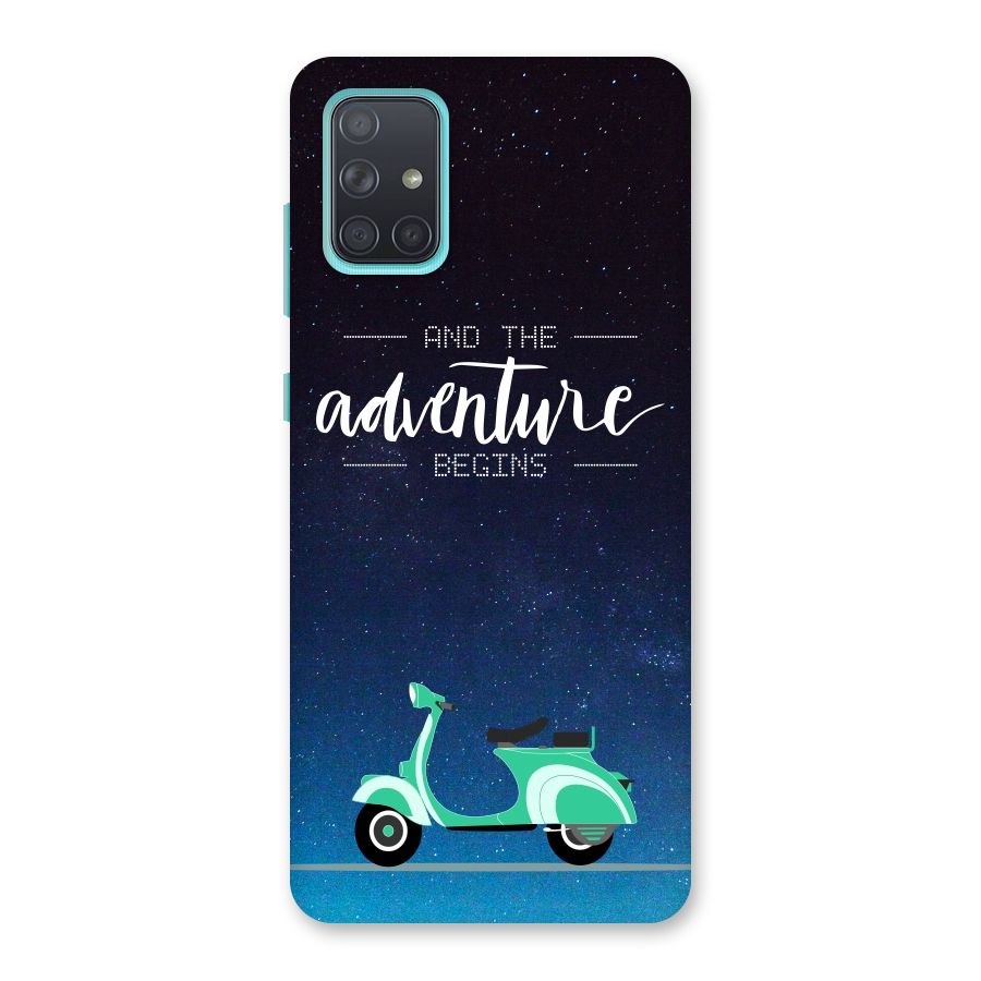 Adventure Scooter Back Case for Galaxy A71