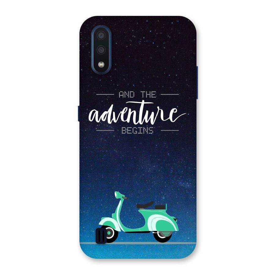 Adventure Scooter Back Case for Galaxy M01