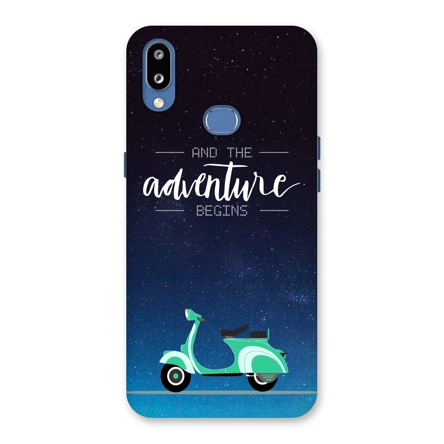 Adventure Scooter Back Case for Galaxy M01s