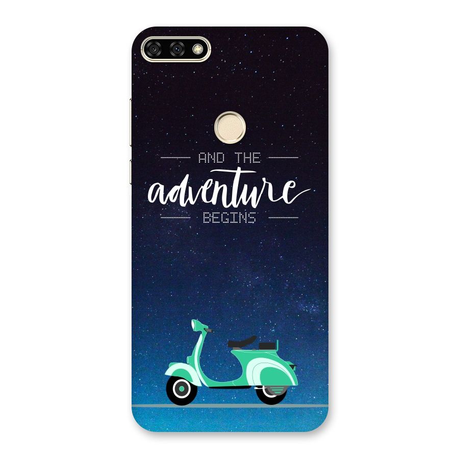 Adventure Scooter Back Case for Honor 7A